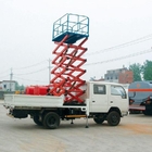 14m de Opheffende Lift van de Hoogte Mobiele Vrachtwagen Opgezette Schaar met 450kg-Ladingscapaciteit