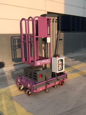 10M Aluminium luchtwerkplatform ((Eenmast) 125kg laadvermogen