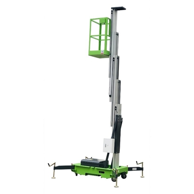 8m van de het Platform Hydraulische Verticale Lift van het Aluminium Luchtwerk de Lijst 0.75Kw het Opheffen Macht