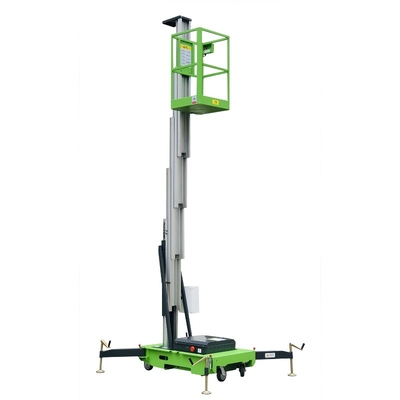 8m van de het Platform Hydraulische Verticale Lift van het Aluminium Luchtwerk de Lijst 0.75Kw het Opheffen Macht