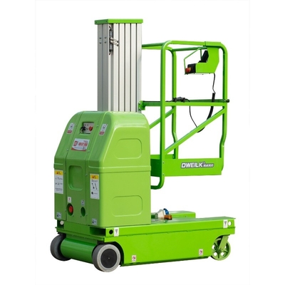Gemotoriseerde Lucht Dubbele Mast 9 van het het Werkplatform meet Hoge Manlift in Rode 150Kg-Ladingscapaciteit