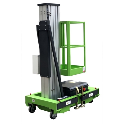 Mobiele Enige van de het Platformhoogte 130kg van de Mast Elektrische Verticale Lift 10m de Ladingscapaciteit