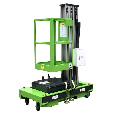 Mobiele Enige van de het Platformhoogte 130kg van de Mast Elektrische Verticale Lift 10m de Ladingscapaciteit