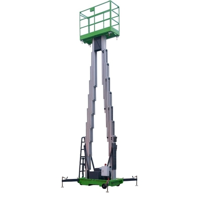 Customizable Hydraulic Lift Platform 10m Double Mast Loading Capacity 200kg