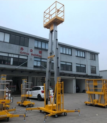 10 meters van de het Platform Dubbele Mast van het Aluminium de Luchtwerk Verticale Lift
