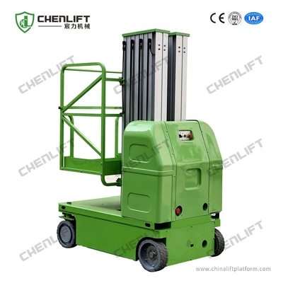 9m Hydraulic Lift Platform Self Propelled Aluminum Aerial Work Platform Double Mast
