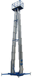 Quadruple Mast Insulated 10m Aerial Work Platform 300Kg with Rigid Aluminum Alloy Profile