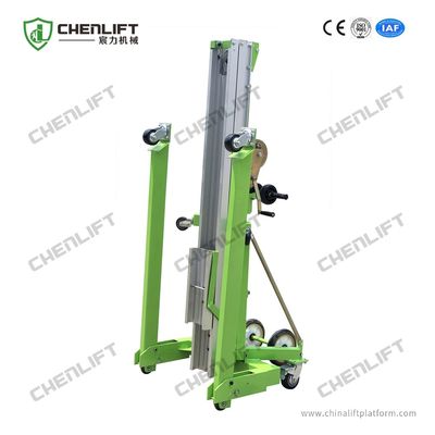 Portable Manual Material Lift with Swivel Locks Manually operated