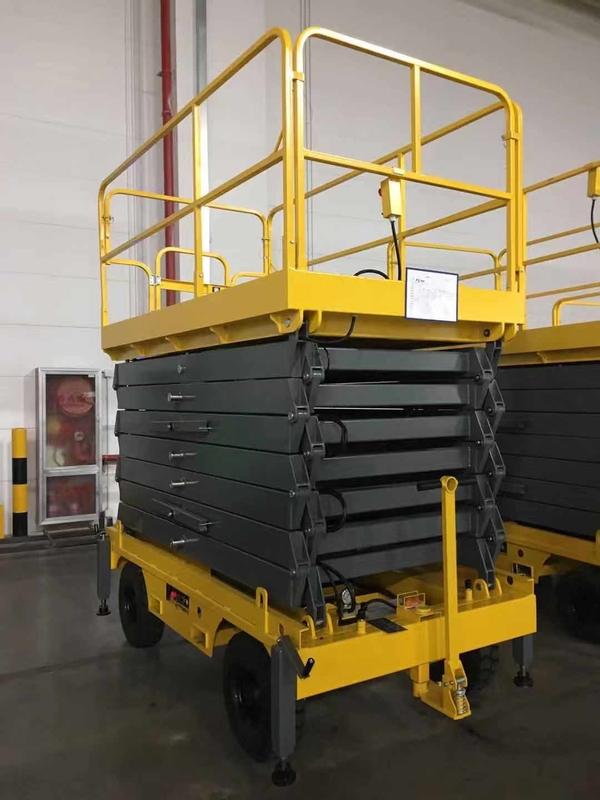 500kg Mobile Scissor Platform Electric Lift Table 16m Working Height