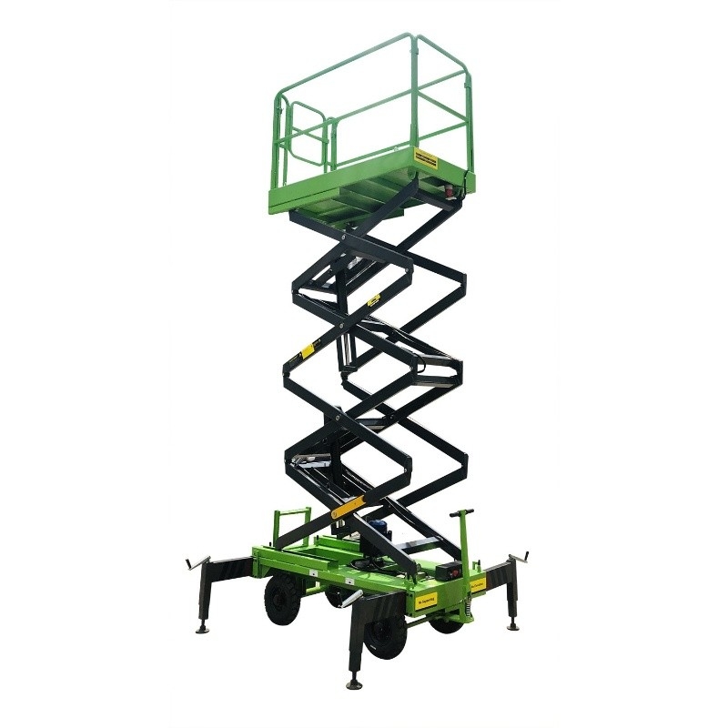 Het werk Hoogte 9,5 Meters het Mobiele van de Schaarlift Apparaten voor Lucht Overgegaan het Werkce