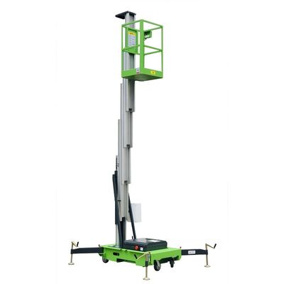 Aluminiumlegering Industrieel platformverticaal Lift met een enkele mast 6 meter Lifthoogte