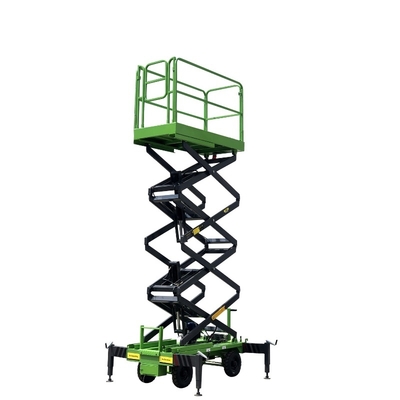 7.5 meter handmatig duwen mobiele schaar lift X-lift platform 500kg