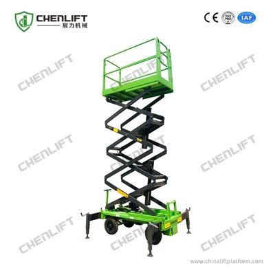Handmatig duwen mobiele schaar lift werkhoogte 8 meter 500 kg laadvermogen luchtwerkplatform