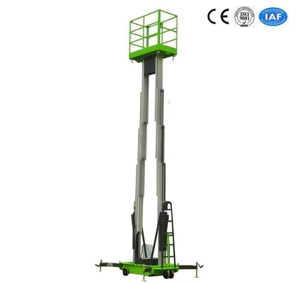 10 van de het Platform Dubbele Mast van het Hoogte van de Luchtwerk Hydraulische Verticale de Liftmeters Lijst